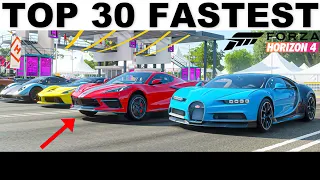 Forza Horizon 4 - Top 30 Fastest Cars Drag Race