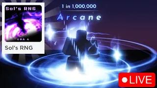 🔴SOL'S RNG GRIND STREAM CLAIMING ARCANE DAY 1! BUT IF I GET A AURA 10K+ I HAVE A PUNISHMENT...😢🔴