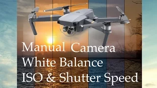 DJI MAVIC PRO - Manual Camera Settings - White Balance, ISO, Shutter Speed