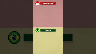 perbandingan Indonesia🇮🇩 vs brazil 🇧🇷