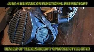 SinAirsoft SOTR Airsoft wargame half face mask.