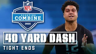 Tight Ends Run the 40-Yard Dash at 2020 NFL Combine: Albert O's BLAZING 4.49