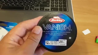 Berkley Vanish.Флюрокарбон для мультипликаторной катушки. Отличная размотка