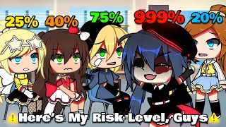 🔥 Risk Level  ✨|| Meme || Mlb🐞|| AU || [ Part 1 ] || Gacha Life / Gacha Club || [ Original ]