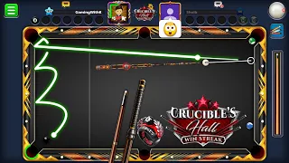 8 Ball Pool - Blinglistic Trickshot in Crucible Winstreak with Grand Heist Cue Level MAX GamingWithK