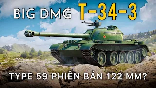 T-34-3: Tăng hạng trung Type 59 với khẩu pháo 122mm? | World of Tanks