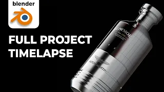 Blender 3D Bottle Render | PROJECT TIMELAPSE