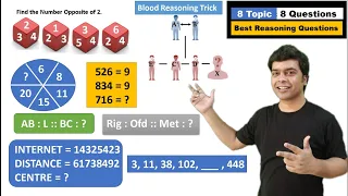 8 Topic 8 Questions | Reasoning Questions | Maths Tricks | imran sir maths
