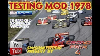 Grand Prix 4. Mod 1978. F1-1978-V1-5 rFactor Mod. Convertion. Testing. No Comments.