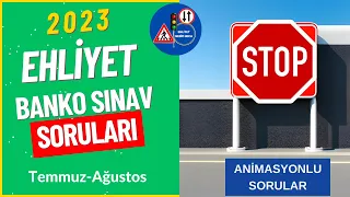 #TEMMUZ2023 #AĞUSTOS2023 #EHLİYET #TRAFİK #BANKO #SINAV #SORULARI -88