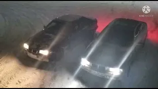 Jazda po śniegu to nie drift ❄️🚔🔥na tłoki