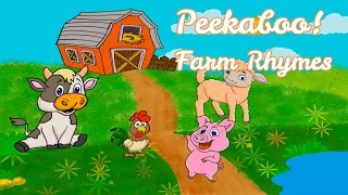 Peek-A-Boo! Farm Rhyme | Kids story rhyme | Little Fingers Art