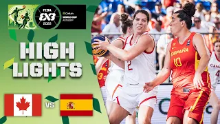 Canada v Spain | Women | Highlights | Crelan FIBA 3x3 World Cup 2022