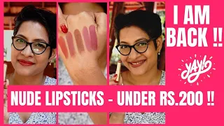 New Nude Lipsticks from Mars #Aparnasfab5 | JoyGeeks