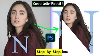 Photoshop Tutorial | How to Create Letter Portrait