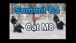 Arctic Cat M8 vs. Ski-doo Summit G4: direct comparison