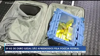 RF News - 39kg de ouro ilegal são apreendidos pela Polícia Federal no Aeroporto de Jundiaí