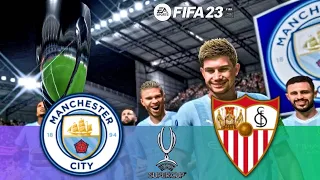 EA FC 24 | Manchester City vs Sevilla - UEFA Super Cup Final Full Match 2023 | PC GamePlay