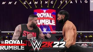 WWE 2k22 ROYAL RUMBLE 2023 ROMAN REIGNS VS KEVIN OWENS Special LIVE Gameplay  ! WWE 2k22 LIVE