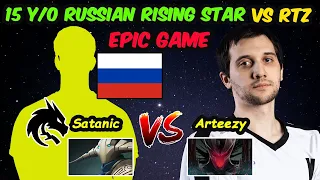 Arteezy vs 15 Y/O NEW Rising Star Russian Satanic - EPIC GAME Dota 2