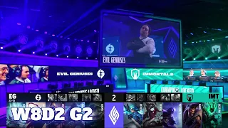 Evil Geniuses vs Immortals | Week 8 Day 2 S11 LCS Summer 2021 | EG vs IMT W8D2 Full Game