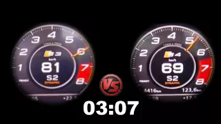 Audi s3 310 hp vs audi s4 2017 (0-250)