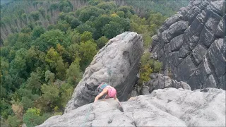 Winklerturm-Westkante (VI !), Schmilka