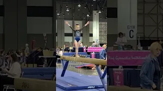 Gymnastics beam routine 1st place🥇💪🤸‍♂️