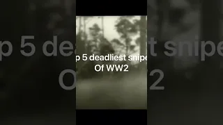 Top 5 deadliest snipers of WW2