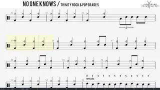 How to Play No One Knows  - Trinity Rock & Pop Drums Grade 5
