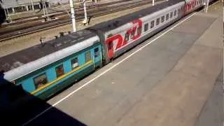 Тепловоз ТЭП70-0128 с поездом №349 Костомукша-С.Петербург