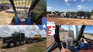 A day in the life of a heavy haul trucker | Un dia en la vida de un trailero transportando máquinas