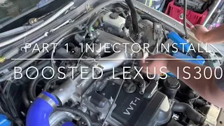 Boosted Lexus IS300 2jz injector dynamics install