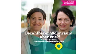 Bezahlbarer Wohnraum - aber wie?! mit Susanne Bay