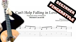 Can't Help Falling in Love TAB - easy fingerstyle guitar tabs (PDF + Guitar Pro)