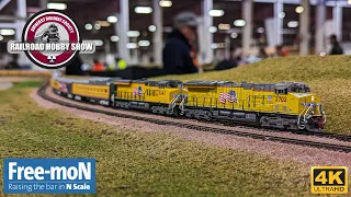 {4K} Free-MoN N Scale Layout at the 2023 Amherst Railroad Model Train Show