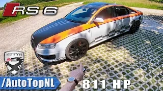 811HP Audi RS6 C6 V10 Sedan MTM | 306km/h REVIEW POV Test Drive on AUTOBAHN & ROAD by AutoTopNL