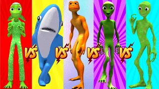 COLOR DANCE CHALLENGE DAME TU COSITA vs Patila vs El Taiger - Me Kemaste vs shark - Alien Green