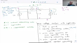 Node-voltage analysis: a single supernode