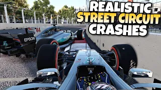 F1 REALISTIC STREET CIRCUIT CRASHES 2014-2022 #4