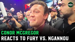 Conor McGregor on Francis Ngannou vs. Tyson Fury: "Ngannou repped himself well"