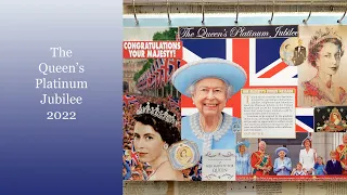 Queen Elizabeth II Platinum Royal Jubilee 2022 Collage Page