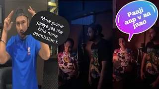 Alfaaz instagram live singing honey Singh songs ft. Simar kaur and Yo yo honey Singh live together.