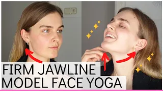 Get Firm Defined Jawline | Model Face Yoga with Anna Veronika