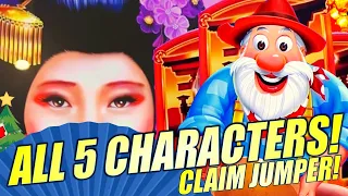 ALL 5 CHARACTERS! MY FIRST TIME! 😁 WHERE'S THE GOLD JACKPOTS Slot Machine (Aristocrat Gaming)