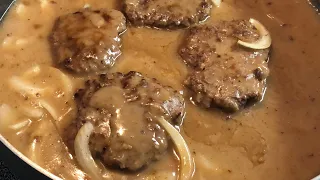 Hamburger Steak & Gravy | Southern Sassy Mama