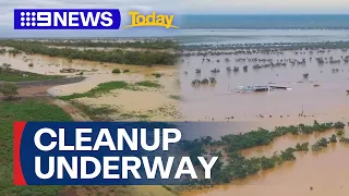 Cleanup underway for Queenslanders after flash flooding | 9 News Australia