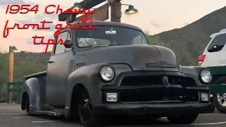 1954 Chevy 3100 front grill tips