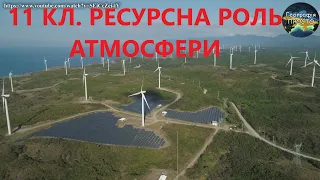 Географія. 11 кл.Урок 14. Ресурсна роль атмосфери