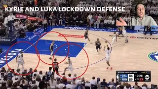 KYRIE IRVING and LUKA DONCIC absolutely locked down the TIMBERWOLVES defensively